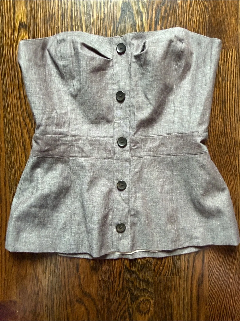 NWT Banana Republic Linen Blen Strapless Bustier Top size 4 - Picture 1 of 5